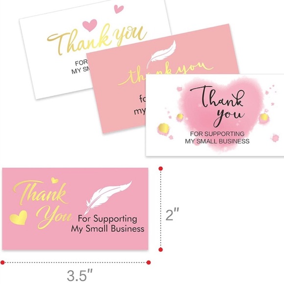 NEW Complete Poshmark Packages "Thank you!" Gift Wrap Shipping Supplies Set 6pcs - Picture 4 of 13